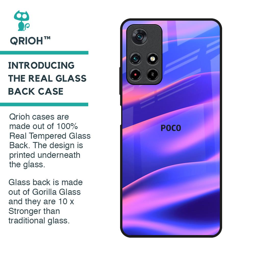 Colorful Dunes Glass Case for Poco M4 Pro 5G