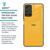 Fluorescent Yellow Glass case for Poco M4 Pro 5G