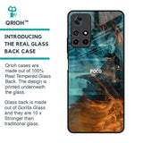Golden Splash Glass Case for Poco M4 Pro 5G