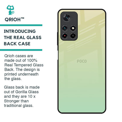 Mint Green Gradient Glass Case for Poco M4 Pro 5G
