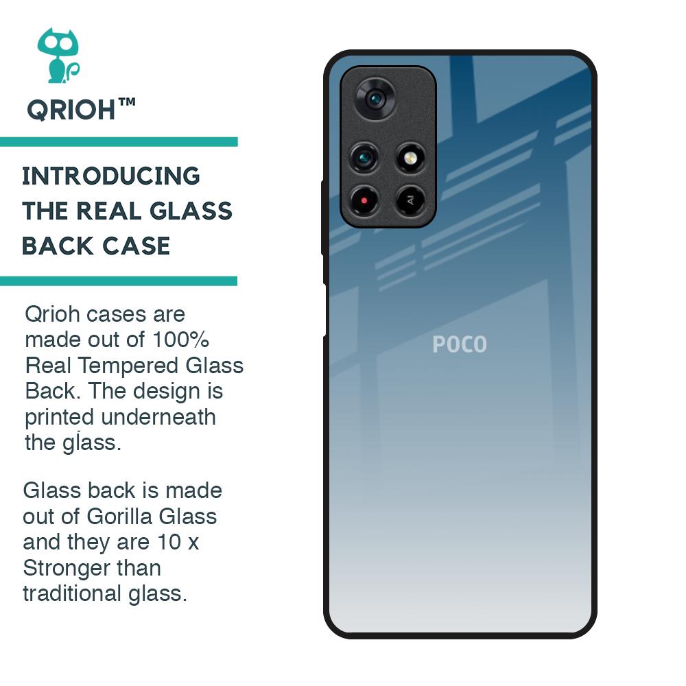 Deep Sea Space Glass Case for Poco M4 Pro 5G