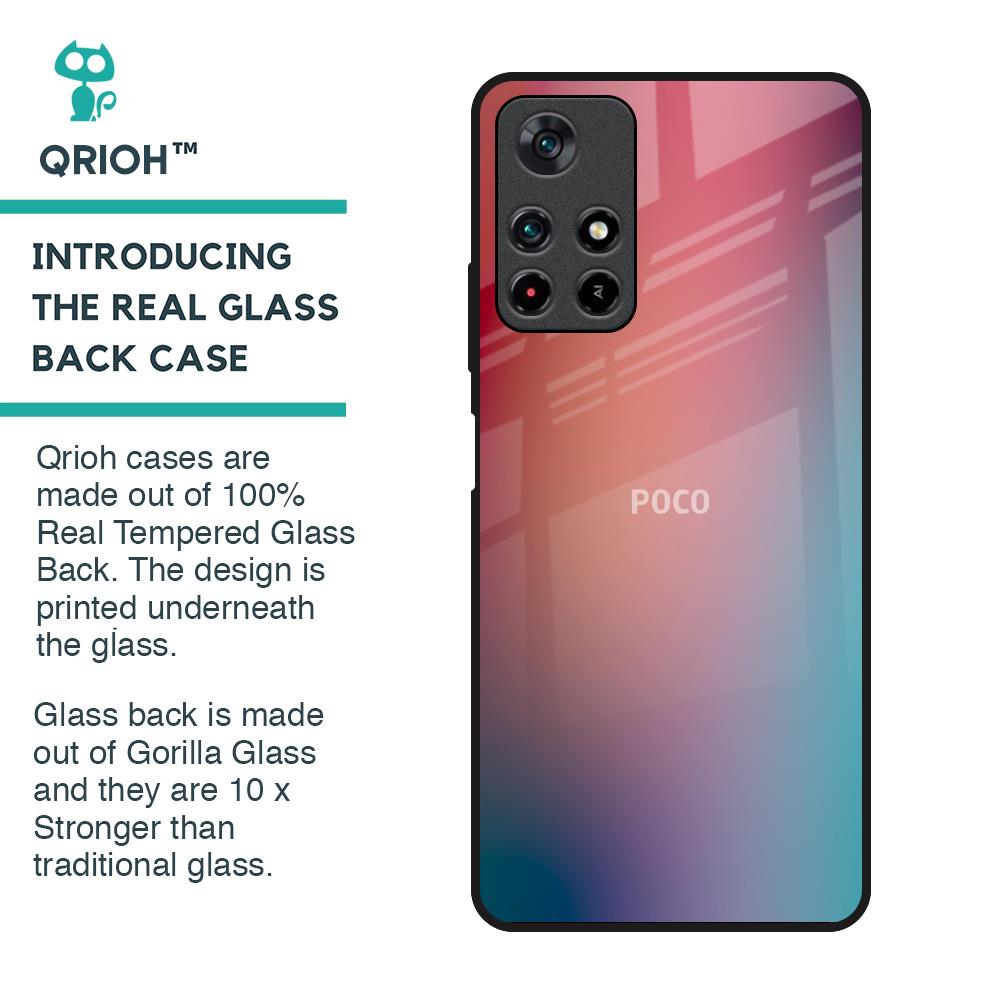 Dusty Multi Gradient Glass Case for Poco M4 Pro 5G