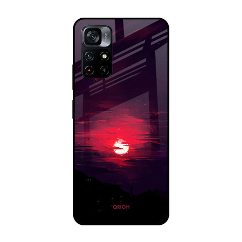 Morning Red Sky Poco M4 Pro 5G Glass Cases & Covers Online