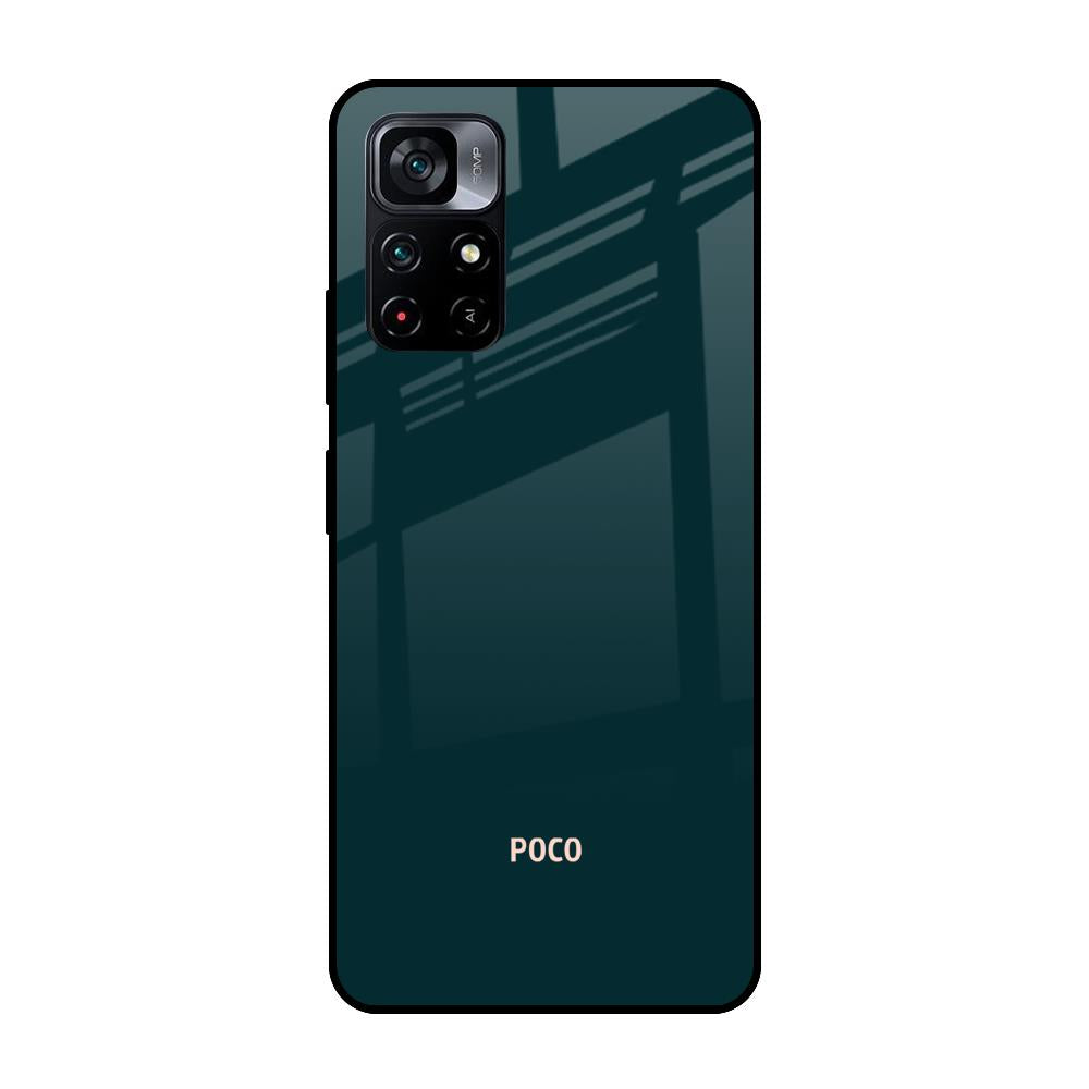 Hunter Green Poco M4 Pro 5G Glass Cases & Covers Online