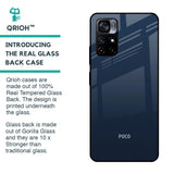 Overshadow Blue Glass Case For Poco M4 Pro 5G