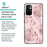 Shimmer Roses Glass case for Poco M4 Pro 5G