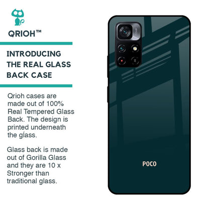 Hunter Green Glass Case For Poco M4 Pro 5G