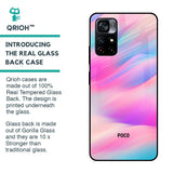 Colorful Waves Glass case for Poco M4 Pro 5G