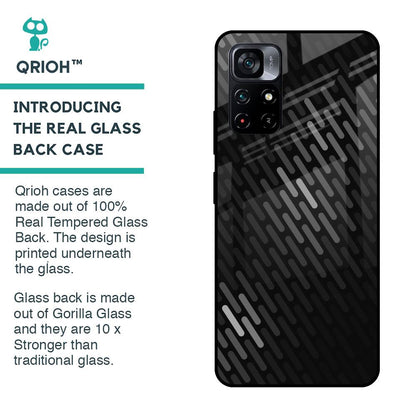 Dark Abstract Pattern Glass Case For Poco M4 Pro 5G