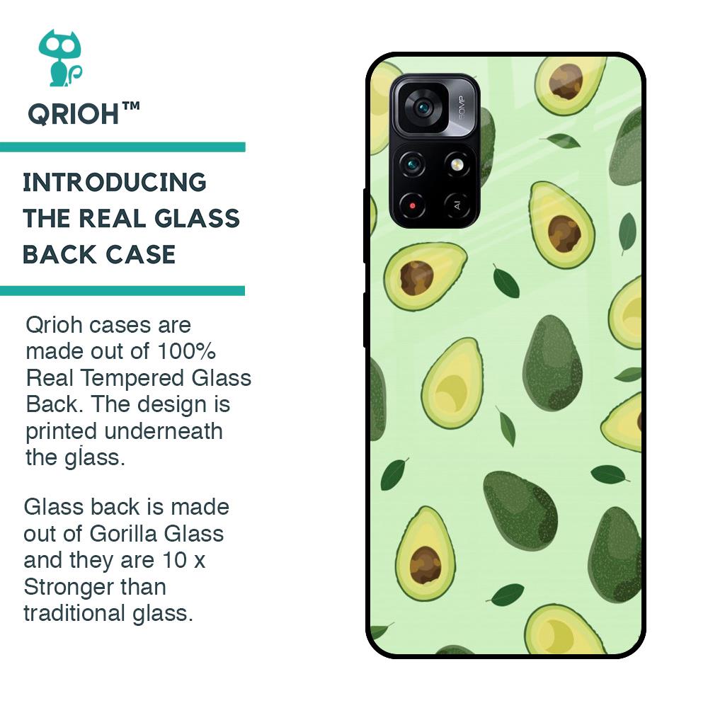 Avocado Green Glass Case For Poco M4 Pro 5G