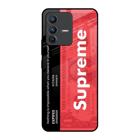 Supreme Ticket Vivo V23 5G Glass Back Cover Online