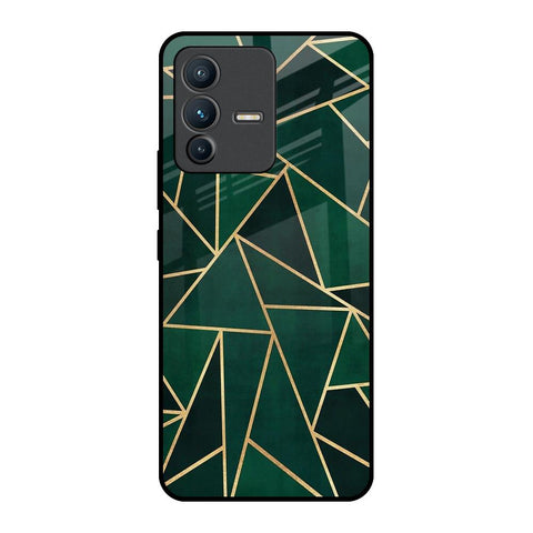 Abstract Green Vivo V23 5G Glass Back Cover Online