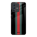 Vertical Stripes Vivo V23 5G Glass Back Cover Online