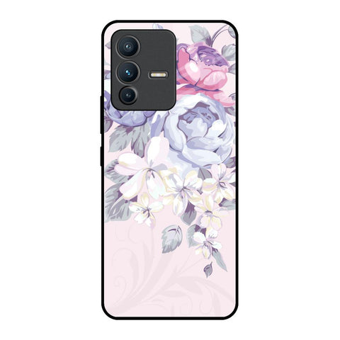 Elegant Floral Vivo V23 5G Glass Back Cover Online