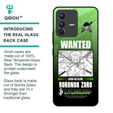 Zoro Wanted Glass Case for Vivo V23 5G