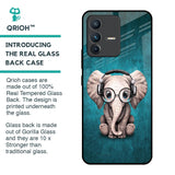 Adorable Baby Elephant Glass Case For Vivo V23 5G