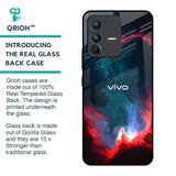 Brush Art Glass Case For Vivo V23 5G
