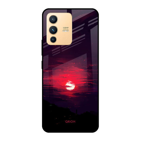 Morning Red Sky Vivo V23 5G Glass Cases & Covers Online