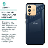 Overshadow Blue Glass Case For Vivo V23 5G