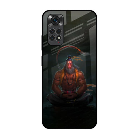 Lord Hanuman Animated Redmi Note 11 Glass Back Cover Online