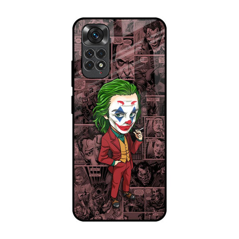 Joker Cartoon Redmi Note 11 Glass Back Cover Online