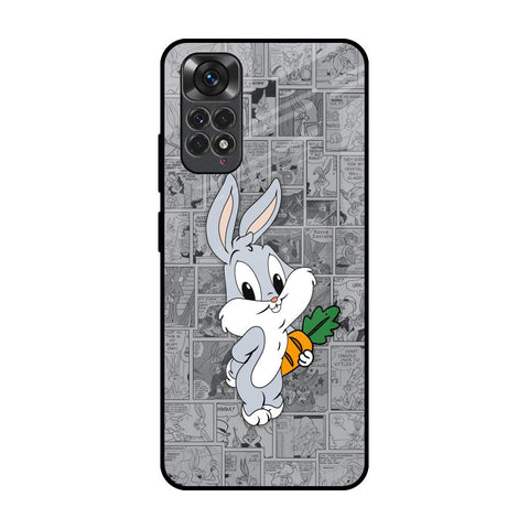 Cute Baby Bunny Redmi Note 11 Glass Back Cover Online