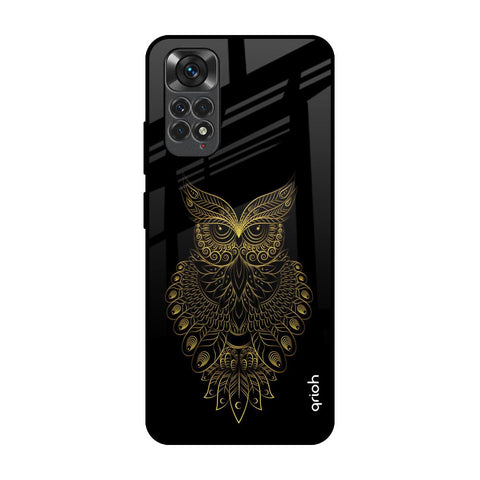 Golden Owl Redmi Note 11 Glass Back Cover Online
