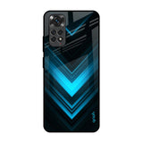 Vertical Blue Arrow Redmi Note 11 Glass Back Cover Online