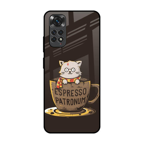 Tea With Kitty Redmi Note 11 Glass Back Cover Online