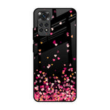Heart Rain Fall Redmi Note 11 Glass Back Cover Online
