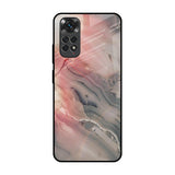 Pink And Grey Marble Redmi Note 11 Glass Back Cover Online