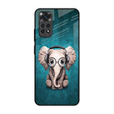 Adorable Baby Elephant Redmi Note 11 Glass Back Cover Online