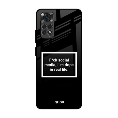 Dope In Life Redmi Note 11 Glass Back Cover Online
