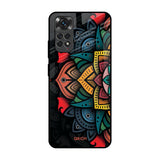 Retro Gorgeous Flower Redmi Note 11 Glass Back Cover Online