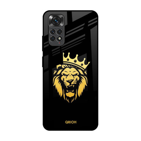 Lion The King Redmi Note 11 Glass Back Cover Online