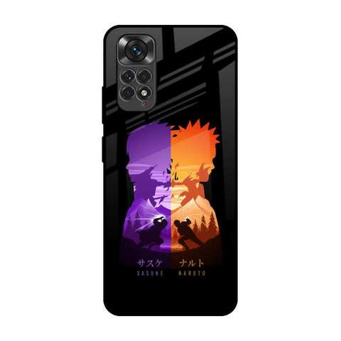 Minimalist Anime Redmi Note 11 Glass Back Cover Online