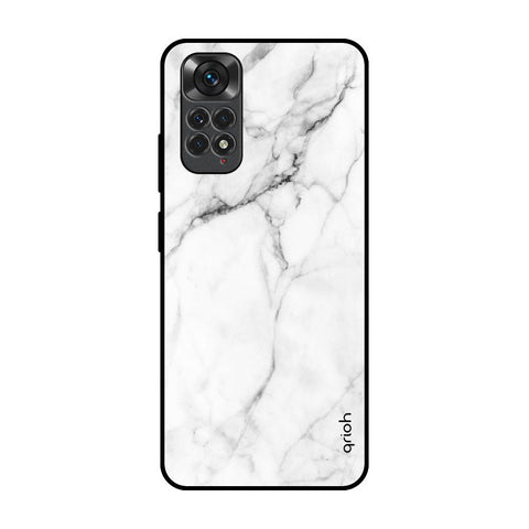 Modern White Marble Redmi Note 11 Glass Back Cover Online
