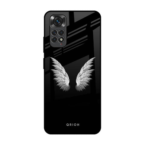 White Angel Wings Redmi Note 11 Glass Back Cover Online