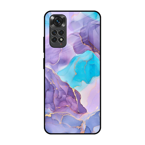 Alcohol ink Marble Redmi Note 11 Glass Back Cover Online