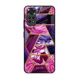 Electroplated Geometric Marble Redmi Note 11 Glass Back Cover Online