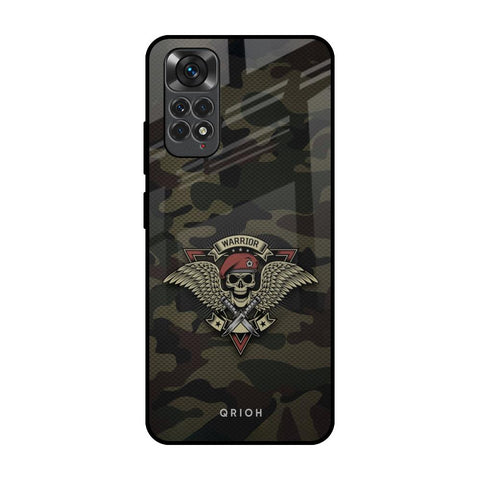 Army Warrior Redmi Note 11 Glass Back Cover Online