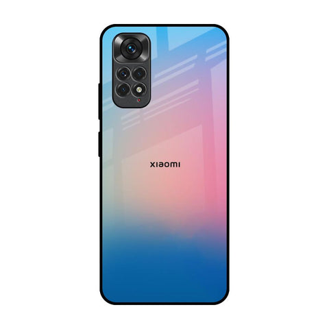 Blue & Pink Ombre Redmi Note 11 Glass Back Cover Online