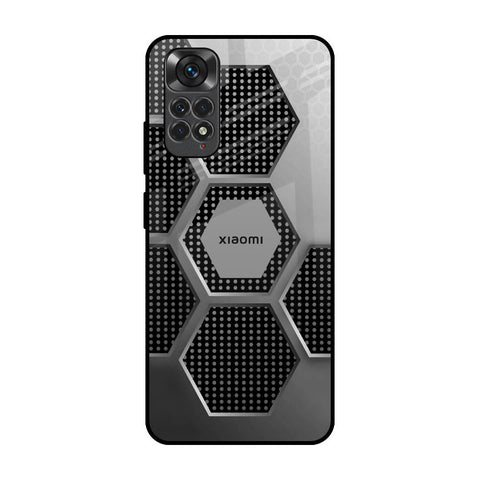 Hexagon Style Redmi Note 11 Glass Back Cover Online