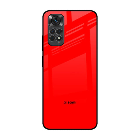 Blood Red Redmi Note 11 Glass Back Cover Online