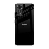 Jet Black Redmi Note 11 Glass Back Cover Online