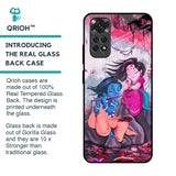 Radha Krishna Art Glass Case for Redmi Note 11