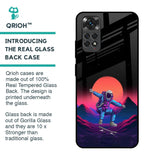 Retro Astronaut Glass Case for Redmi Note 11