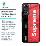 Supreme Ticket Glass Case for Redmi Note 11