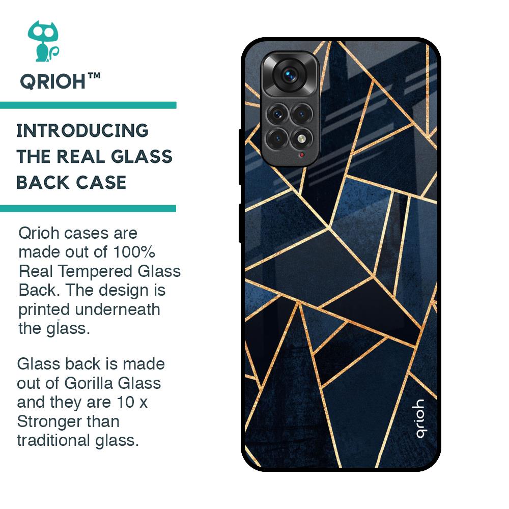 Abstract Tiles Glass Case for Redmi Note 11