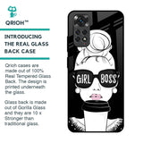 Girl Boss Glass Case For Redmi Note 11